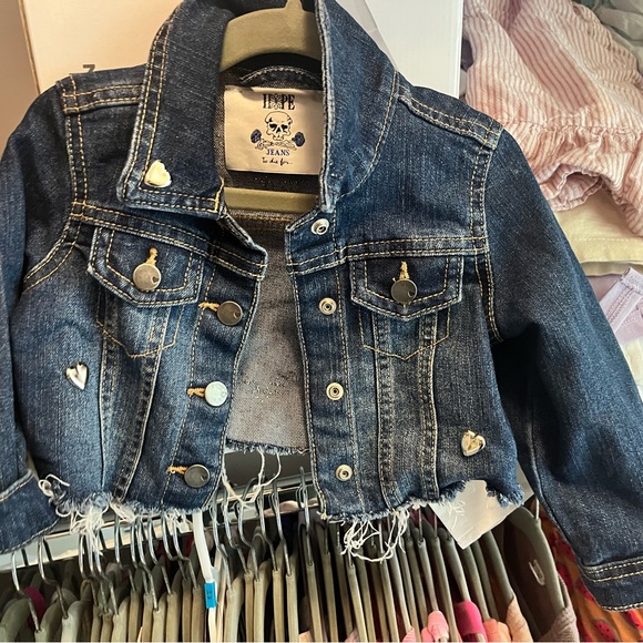 Hope to die for Jean jacket heart studded - Picture 3 of 5